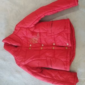 DKNY girl 5 red jacket